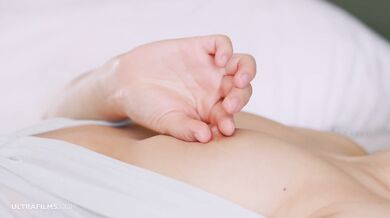 ULTRAFILMS Beautiful girl Ellie Luna playing with herself in from of the camera