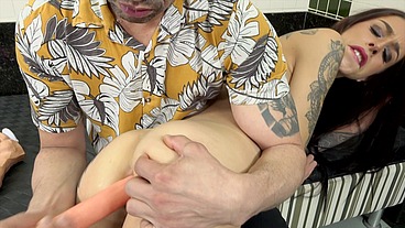 Testing Different Sex Toys on Tranny Thaysa Carvalho untill She Cum DT858