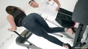 Four hot porn stars break a sweat in intense workout scene