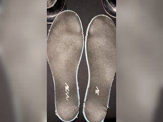 Ejaculation on my friends worn nike shoes