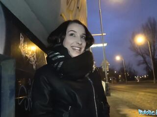 Public Agent Hawt Czech car screw after public oral-sex makes agents rod hard