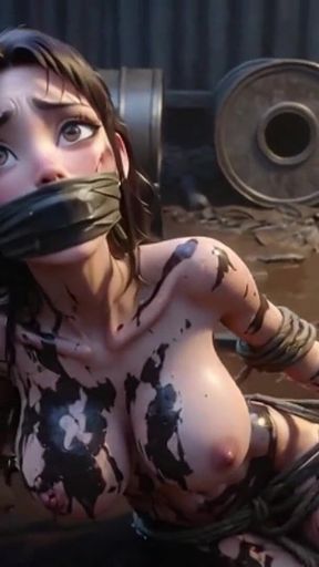 Dirty Tied up Woman Dumped in Trash - Begging to Be Filled with Cum