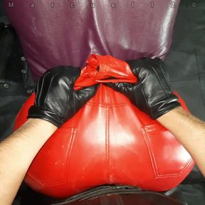 Red Leather Ass Getting Boyfriends Smegma Pt2