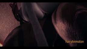 Furry Hentai - Creature and Black Cat Having Wild Sex with Creampie - Anime Manga Japanese Cartoon Porn 3D