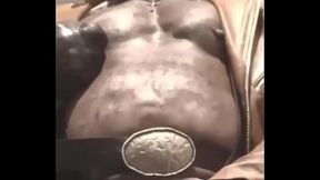 Black Muscle Smoking &amp_ Toilet Cum Load
