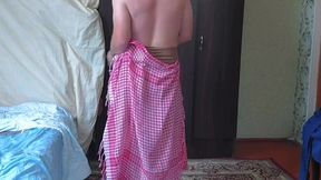 Hot Crossdresser Dancing Wild Under Glowing Neon Lights