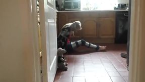 Girl Wrap Gagged In Duct Tape Bondage