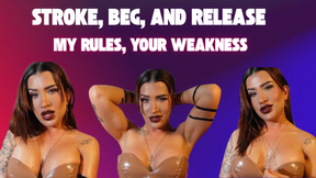 Stroke, Beg, and Release: My Rules, Your Weakness
