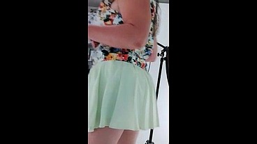 Deep anal dildo masturbation