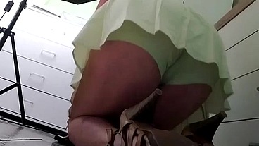 Deep anal dildo masturbation