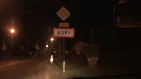 A boy suck big cock in exhib park during the night