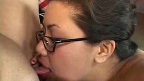 Horn made salty BBW tongue fuck each other's puffy slits