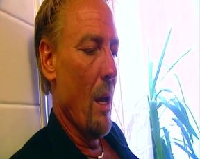 Teen Girl and Old Man Sex in the Bathroom