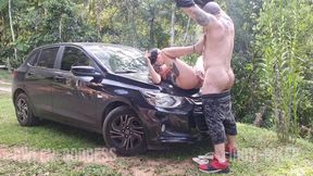 Pissing with lust and fucking while smoking!