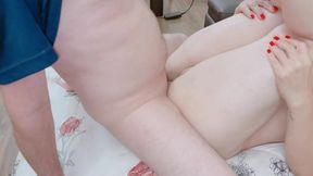 Naughty wife gets fucked hard by boyfriend while husband watches