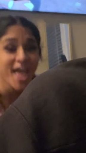 Licking ass makes her cum HARD on herself