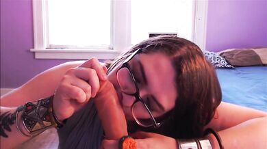 Witch girl teases nerdy premature cum sluts in amateur blowjob fantasies