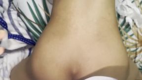 Stepdad ruins stepson raw and twice cum inside ass bareback