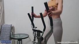 Submissive slut task: Tied Tits Gym Aerobics