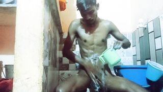 Get ready to strip and take a hot shower while washing your filth in the tub
