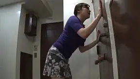 Seductive Japanese Beauty Saitou Miyu Sucks Cock Through Glory Hole Sexually