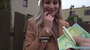 Cash for a Blonde's Busty Basment Bang