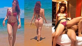 I fuck a Latina tourist on the beach in Brazil