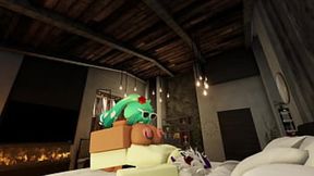 'Sucking Delights of a Roblox-Addicted Dark-Hued Beauty' in Double Quotes