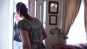 Busty MILF Keira rails step-daughter's boyfriend