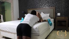 imprompto latenight fuck with kyra sex and amiga eva perez with bts and bloopers