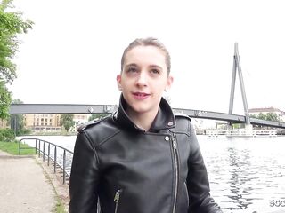 GERMAN SCOUT - SLIM TEEN ANITA ANAL AT PICKUP CASTING
