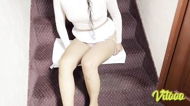 My secretary wears big heels always ready for my big dick
