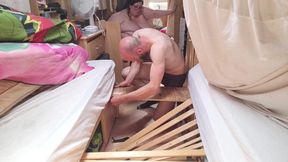 Fixing the Bed SSBBW Lady Brads Broke