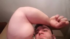 Beefy uncut muscle guy