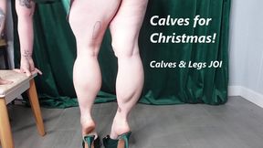 *1280x720* Calves for Christmas 2025 Jerk off Instruction to my Calf Muscles in Green Heels MP4