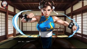 Legendary 3D animated porn game featuring busty Chun-Li in FemDom action