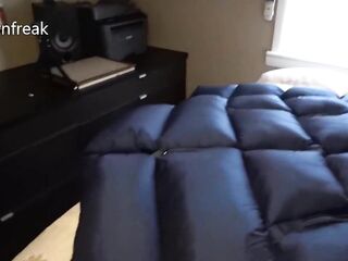 Ultimate Down Jacket Screwing. Shiny Nylon Puffer Masturbation. XUMU Massive Coat. Short version.