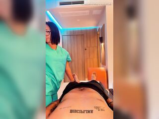 POV Fleshly Latina Massage - Relaxing Music, HJ & Oral pleasure Finish