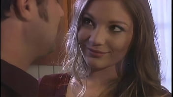 Sensi is a sexy gymnast who stretched out her legs while Chris stretched out her tight...