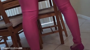 MILF Maggie Green Gets Tongue Fucked By StepSon&#039_s Magic Remote!