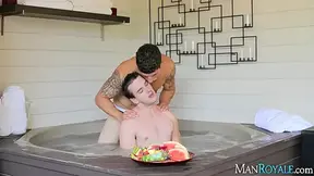 Jimmy Clay And Corey Martin In Two Jocks Have Intense Fuck In Jacuzzi