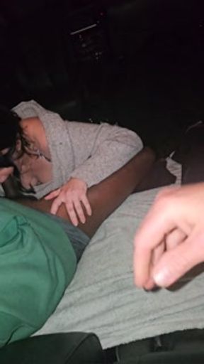 Husband invites bbc to creampie his wife in his van public cuckold hotwife