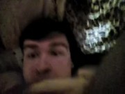 Артем сосет сам себе дрочит ногами лижет ноги self suck autofellatio self footjob