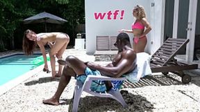 Aidra Fox gets wrecked by black cock&#x1F346;, poolside sex with interracial monsters