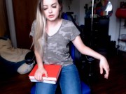 Sexy PAWG Study Buddy Farts in Front of you
