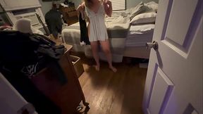 Petite and sexy step mom seduces and rides you