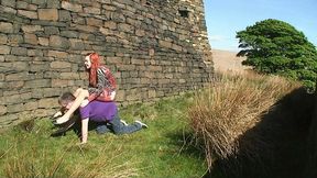 Ponyboy Riding Near The Castle
