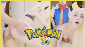 Pokemon: Ash Pounds Pikachu's Tight Anal and Creampies