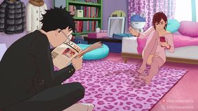 Momo's Horniness - Dandadan Cartoon Anime Porn