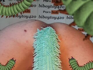 Anal centipede crawling in and out,anime parody.(halloween pleasure)